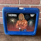 Vintage Wwf Superstars 1987 Titansports Hulk Hogan Blue Lunchbox   Thermos