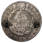 Italy 5 Francs Subalpine Gaul Year 10 1801-1802 Silver Republic Of Piedmont C 4