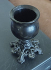 Antique Cast Iron   Ebony Wood Match Holder   Repurpose So Many Ideas