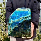 8 19lb Natural Gorgeous Labradorite Quartz Crystal Stone Specimen Healing