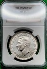 1939 Canada Silver Dollar   Ngc Ms 63   Pop 182   Only 85 Graded Higher At Ngc 