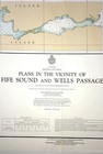 Vintage Simoom Sound Queen Charlotte Strait Nautical Chart British Columbia Map