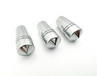  set 3  Chrome Metal Pointed Mini Toggle Switch Extension 1  For Peterbilt