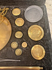 Antique Brass Balancing Scale With Velvet Box