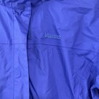 Marmot Precip Rain Jacket Womens Large Blue Purple Waterproof Hooded Lightweight