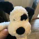 Jellycat Bashful Dog 12  Plush Black   Cream Puppy Soft Stuffed Animal Toy