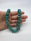 Vintage 925 Antique Native American Single Strand Turquoise 22 5  Necklace