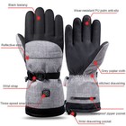 Heated Gloves Electric Rechargeable Battery Hand Warm Windproof Thermal Winter