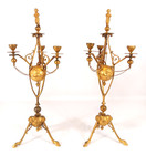 Henri Picard Attributed Napoleon Iii Gilt-bronze Candelabras