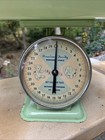 American Family Nursery Scale Vintage Teal Green Baby Scale Elephant Bear And Bl
