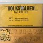 Vtg Volkswagen Vw Taile Pipe Kit Beetle Ghia 68-on New Sealed Rare