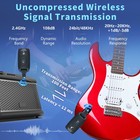 Wireless Guitar System Wireless Audio Electric Guitar Transmitter Receiver 100ft