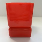 Vtg 1970   s Plastic Desk Caddy Red   White Modular Retro Mcm Hong Kong Hof Style
