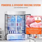 54  Commercial Freezer 44 21 Cu ft Reach In Upright Freezer 2 Doors 8 Shelves