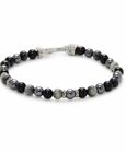 John Hardy Black Onyx Eagle Eye   Hematite Bracelet