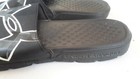  Under Armour Men s Size 9 Black Rubber Slides metallic Logo Pre-owned