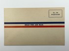 Interstate Airlines Happy Landings Flight Certificate Card Vintage Biplane