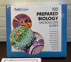 New Amscope 100   25 Pc Prepared Biological Microscope Glass Slides   Blanks