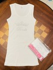 Bride   s Tank Tops White rhinestones  W  Tiara Design- Lot 2 Medium 2a
