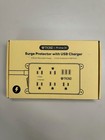 Trond Power Strip Surge Protector  5 Widely-spaced Outlets With 3 Usb - 2 Pack