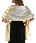 Central Chic Satin Wraps Shawls Pashmina Scarf Wedding Wrap Bridesmaids Brides