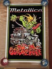 Metallica Gimmie Fuel 1998 Original Vintage Blacklight Poster Nos Ultra Rare