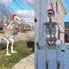 Santa Hat For 12 Foot Skeleton Halloween Decoration Statues Giant 45  Round Cir 