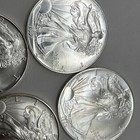 Lot Of 6 American Silver Eagle 1 Oz  999 Silver Coins- 2x 1992  1993  1996