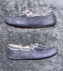Ugg Women   s Dakota Slate Blue Suede Slipper Moccasins 5612 Size 8