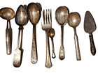 12 Pcs  925 Sterling  Scrap Or Not   11 29 Ozt  Serving Spoons   Fork  342 Gram