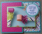 Stampin Up  Card Kit Best Birthday Wish  Picture Perfect Party Promo Horn Blower