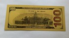 24k Gold Plated Foil  100 Dollar Bill Collectible Novelty Collection Note Gift