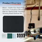 Screwless Transducer Mounting Kit - Standard Size - Black - Screwless Transducer