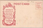 C1902 England King Edward Vii   Queen Alexandra Postcard  coronation Souvenir 