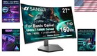 27  Curved 160hz Fhd Monitor     Anti-glare  Low Blue Light For Eye Comfort