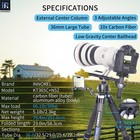Kt365c Professional Carbon Fiber Tripod Camera Heavy Duty Stand 52mm Ball Head