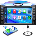 Apple android Carplay Gps Car Stereo Radio 6 2  2 Din Touch Screen Cd Dvd Player
