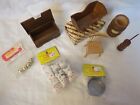 Lot Vintage Miniature Dollhouse Furniture  Kitchen Accessories New