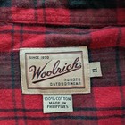 Woolrich Flannel Shirt Plaid 1990s Button Down 100  Cotton Vintage Mens Size Xl