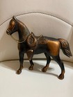 Vtg Very Old Pot Metal Horse Carnival Prize Great Patina Heavy 6 5 Tall  X 7 