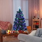 6  Pre-lit Fiber Optic Artificial Christmas Tree Colorful Led Lights Decorations
