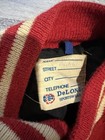 Vintage High School Delong Red White Letterman   s Jacket Without Patches Size 44