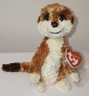 Ty Beanie Baby Flower The Meerkat   uk Exclusive  7  New Mwmts Plush Stuffed Toy