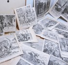 Antique Revolutionary War Book Clipping s   Etchings