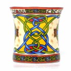Celtic Cross Tea Coffee Mug Set Of 2 Bone China Celtic Weave Irish Decor 11fl Oz