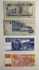 Singapore  1    2 Banknotes  lot Of 4  Mixed Designs And Years