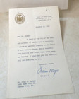 New York Mayor William O dwyer Signed Letter To Family 1948   Barry Goldwater