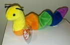 Ty Beanie Baby - Inch The Inchworm  11 Inch  New Mwmts Plush Stuffed Animal Toy