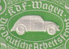 Stamp Germany Revenue Wwii 3rd Reich Vw Kdf Volkswagen Green German Auto Mng