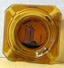 Vintage Iconic Del Webb Mint Hotel And Casino Amber Glass Ashtray Las Vegas Mcm